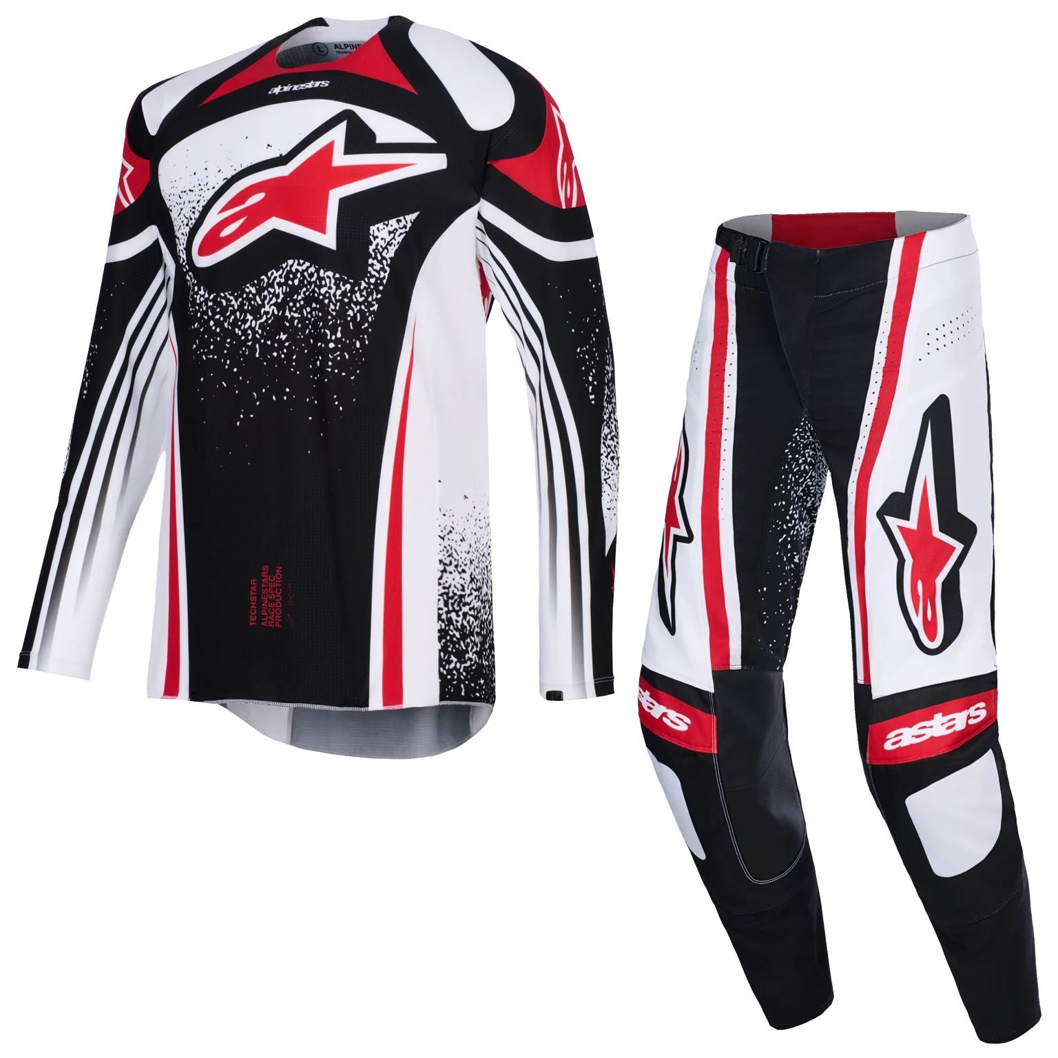 Alpinestars 2026 Techstar Nomur Motocross Combo Kit Black White Red